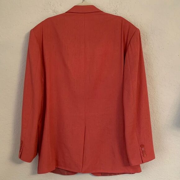 John Blair Men's Coral Blazer Linen Blend Size 42 - Picture 2 of 10